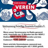 WDR-2 für euren Verein